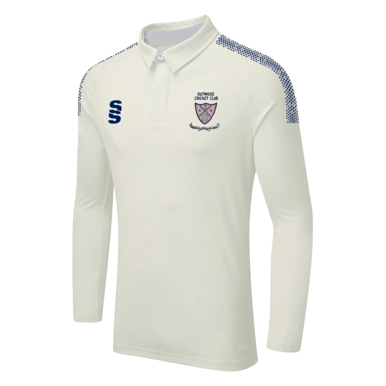 DUAL LONG SLEEVE CRICKET SHIRT (WOMENS)-Ivory